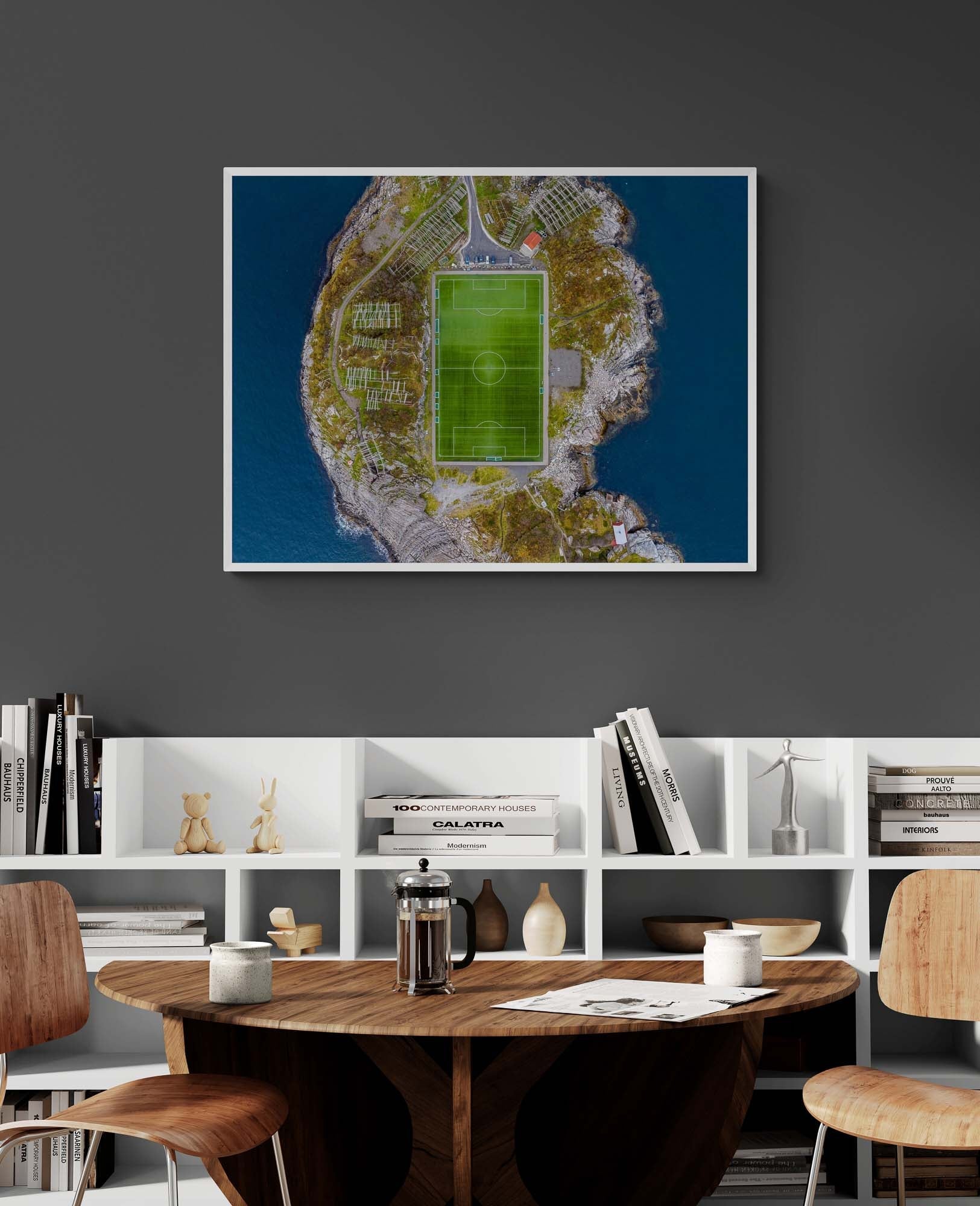 Football by the Fjords of Lofoten, Henningsvær, Lofoten Photo Artworks