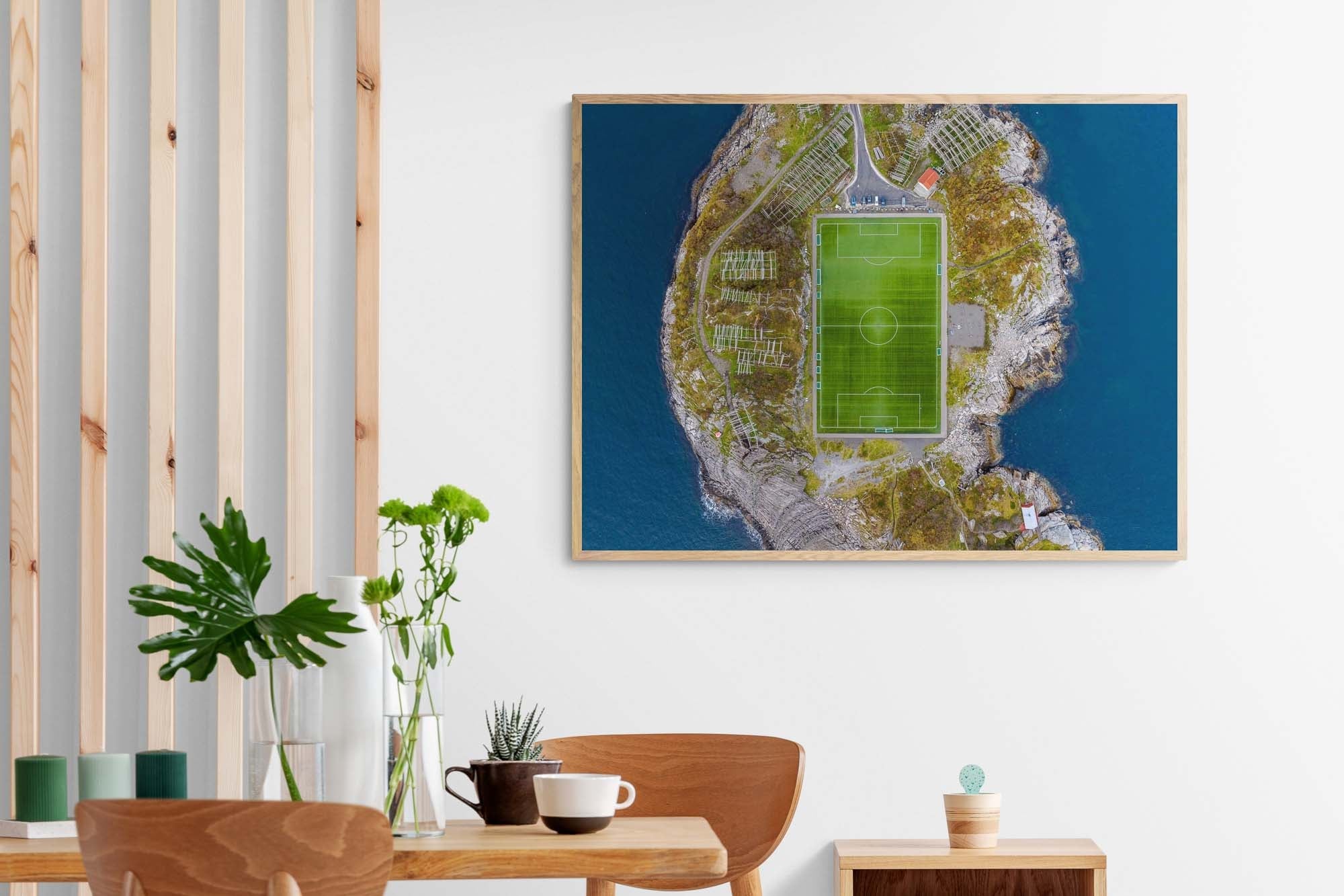 Football by the Fjords of Lofoten, Henningsvær, Lofoten Photo Artworks