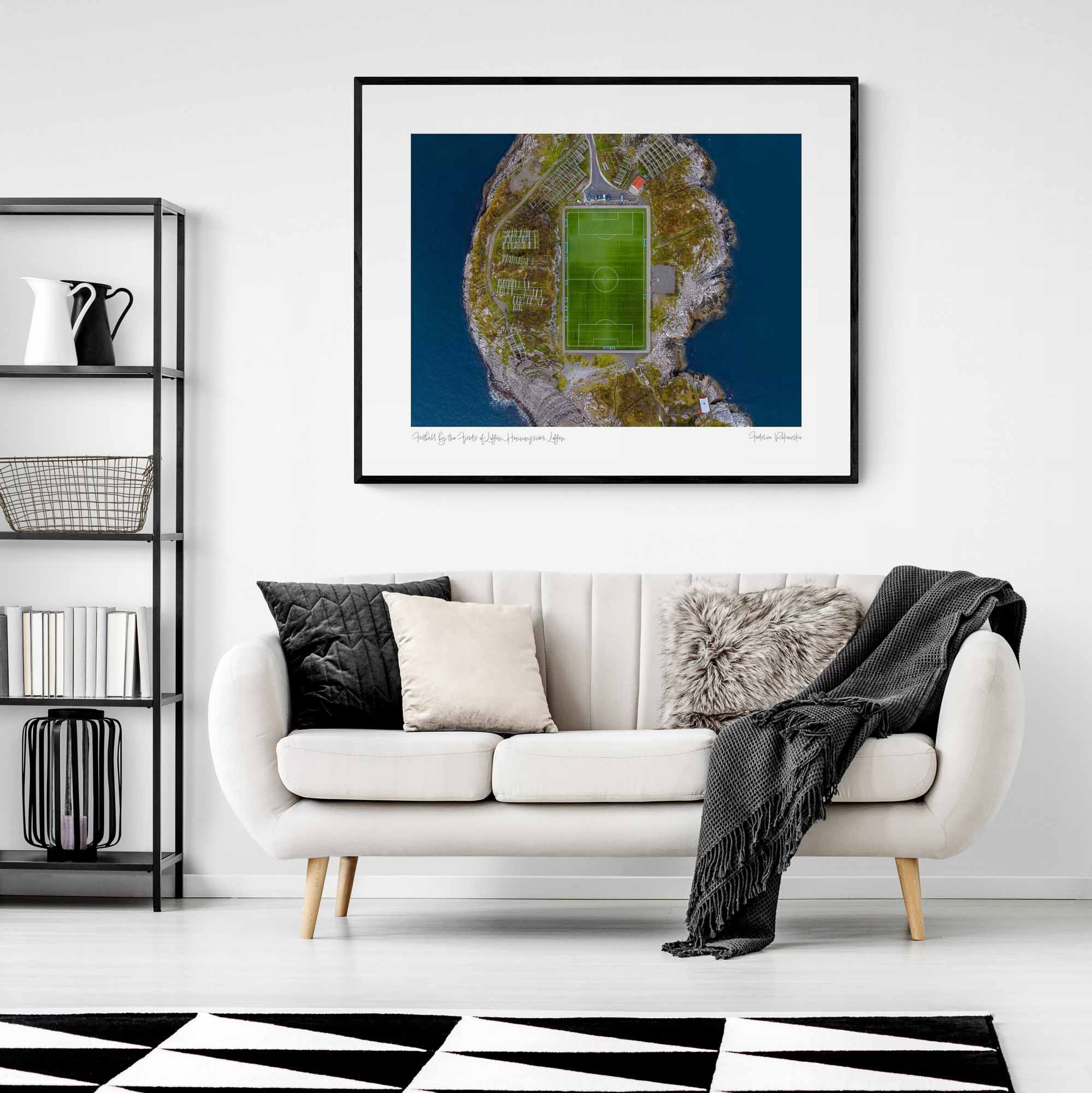 Football by the Fjords of Lofoten, Henningsvær, Lofoten Photo Artworks