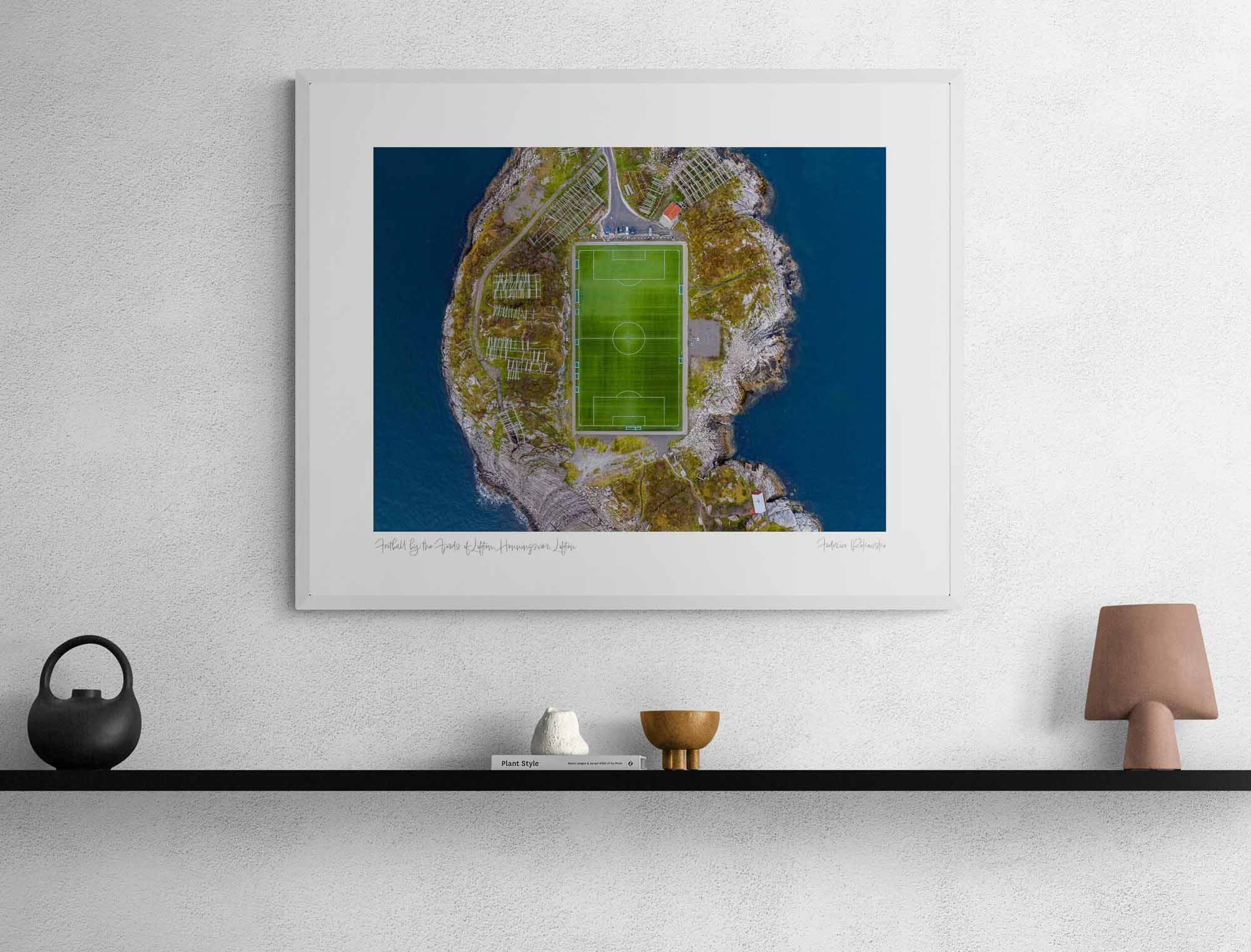 Football by the Fjords of Lofoten, Henningsvær, Lofoten Photo Artworks