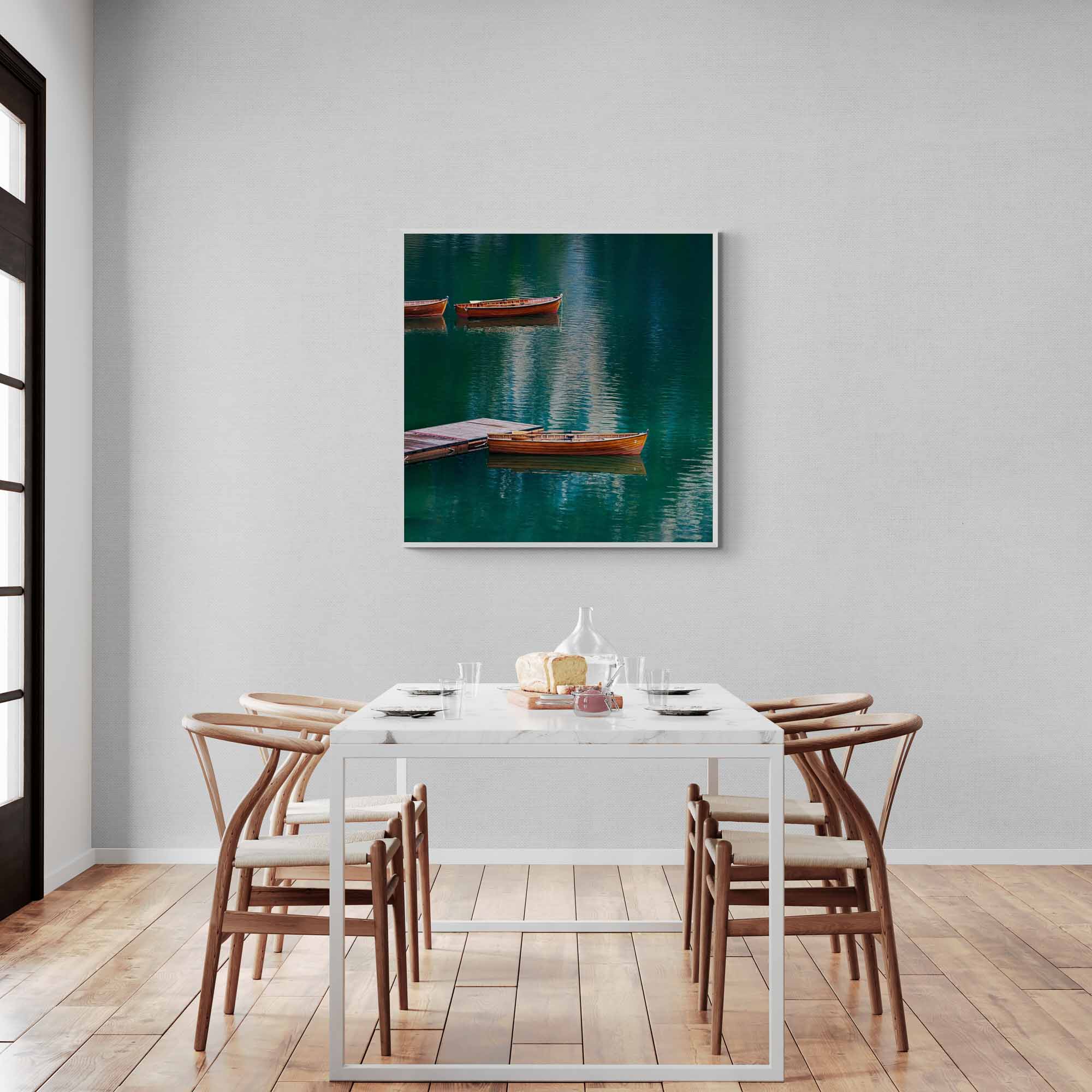 Lago di Braies Boat’s, Lago di Braies, Italy Photo Artworks