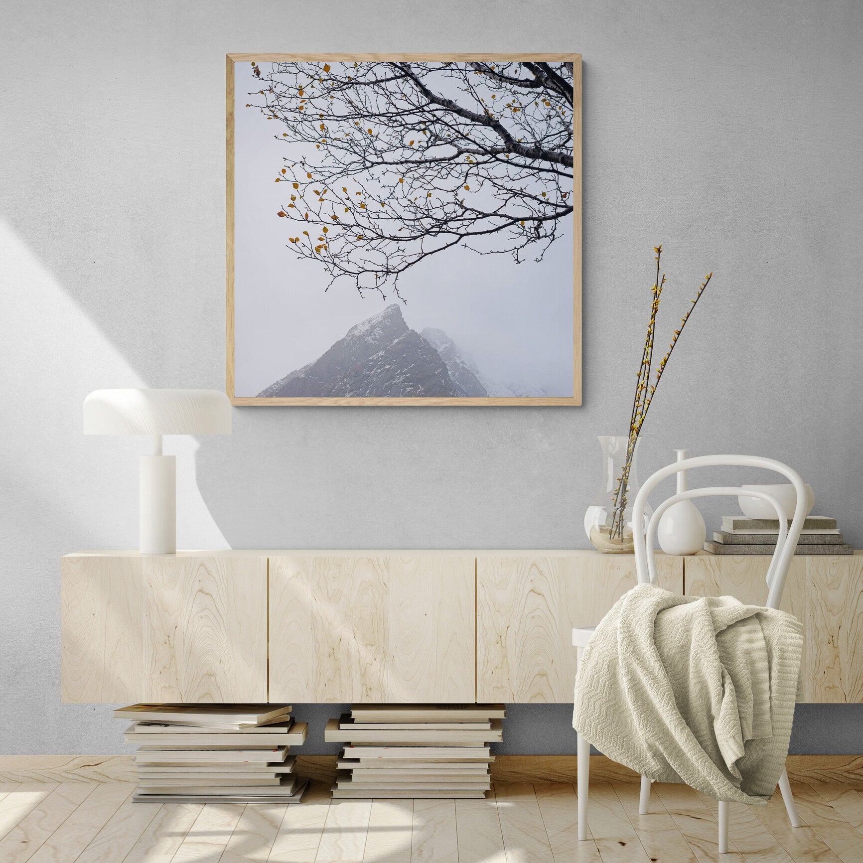 Last Leaves Dancing in Lofoten, Nusfjord, Norway Photo Artworks