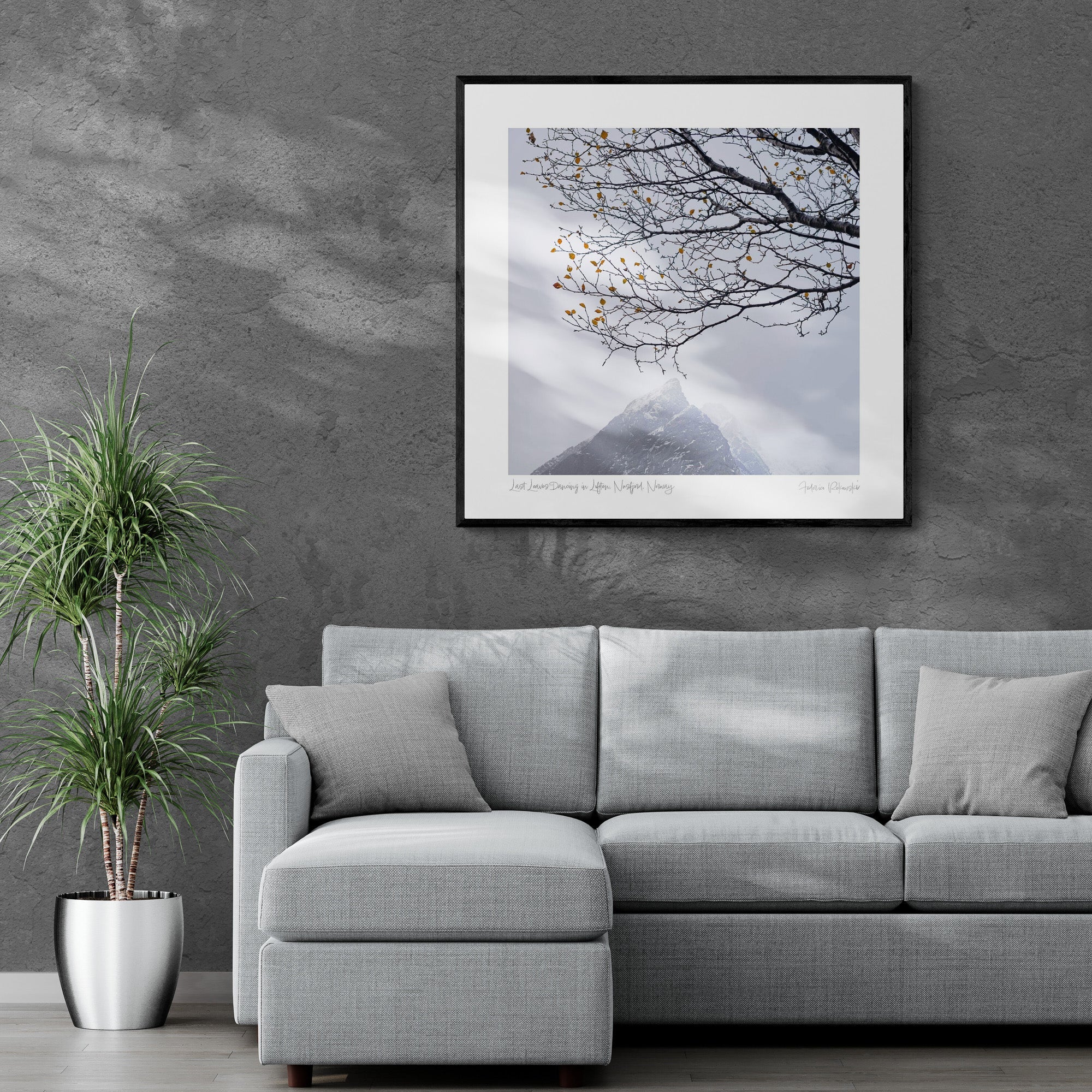 Last Leaves Dancing in Lofoten, Nusfjord, Norway Photo Artworks