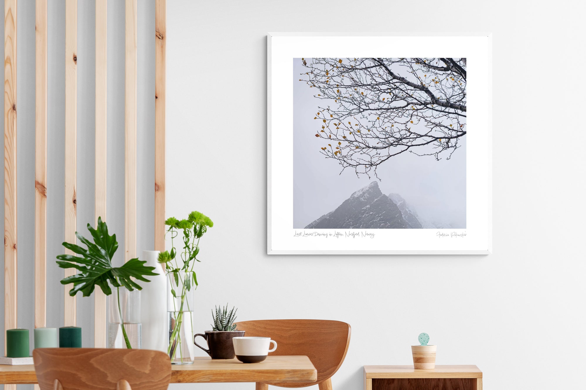 Last Leaves Dancing in Lofoten, Nusfjord, Norway Photo Artworks