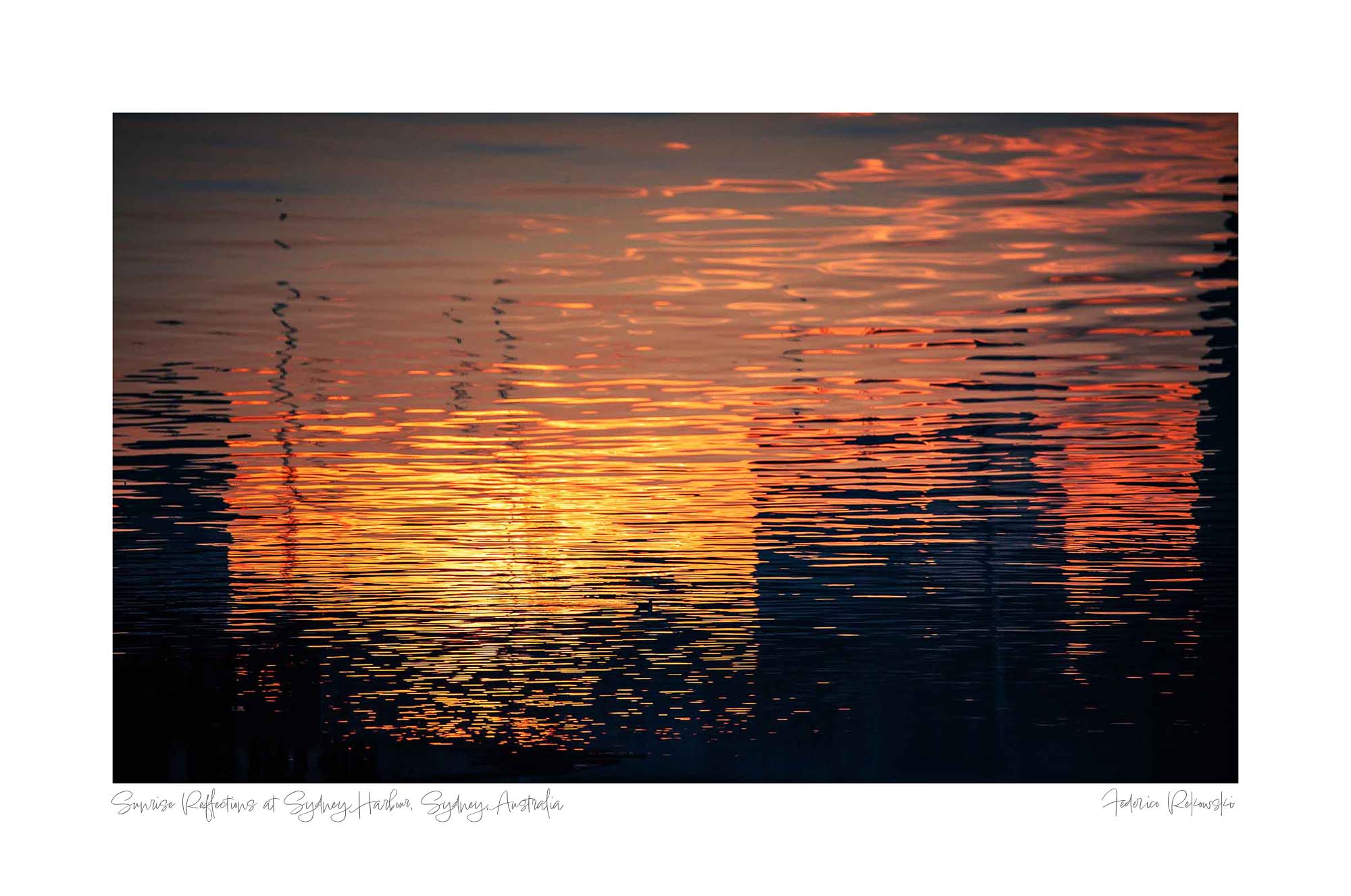 Sunrise Reflections at Sydney Harbour, Sydney, Australia Photo Artworks