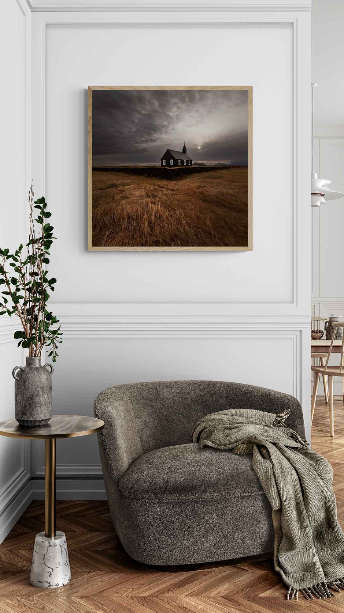 The Black Búðir Church,Snæfellsnes Peninsula, Iceland Photo Artworks