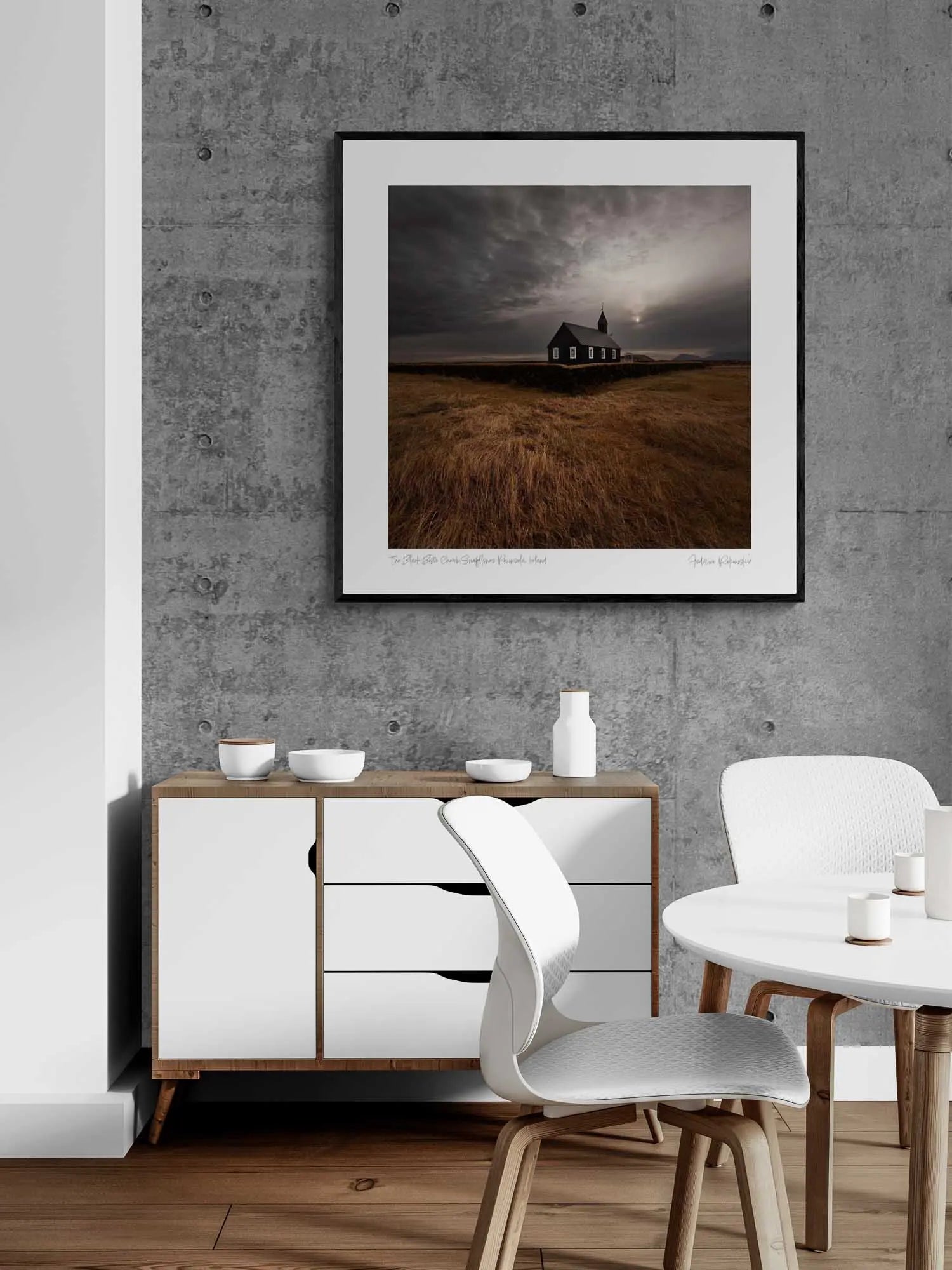 The Black Búðir Church,Snæfellsnes Peninsula, Iceland Photo Artworks