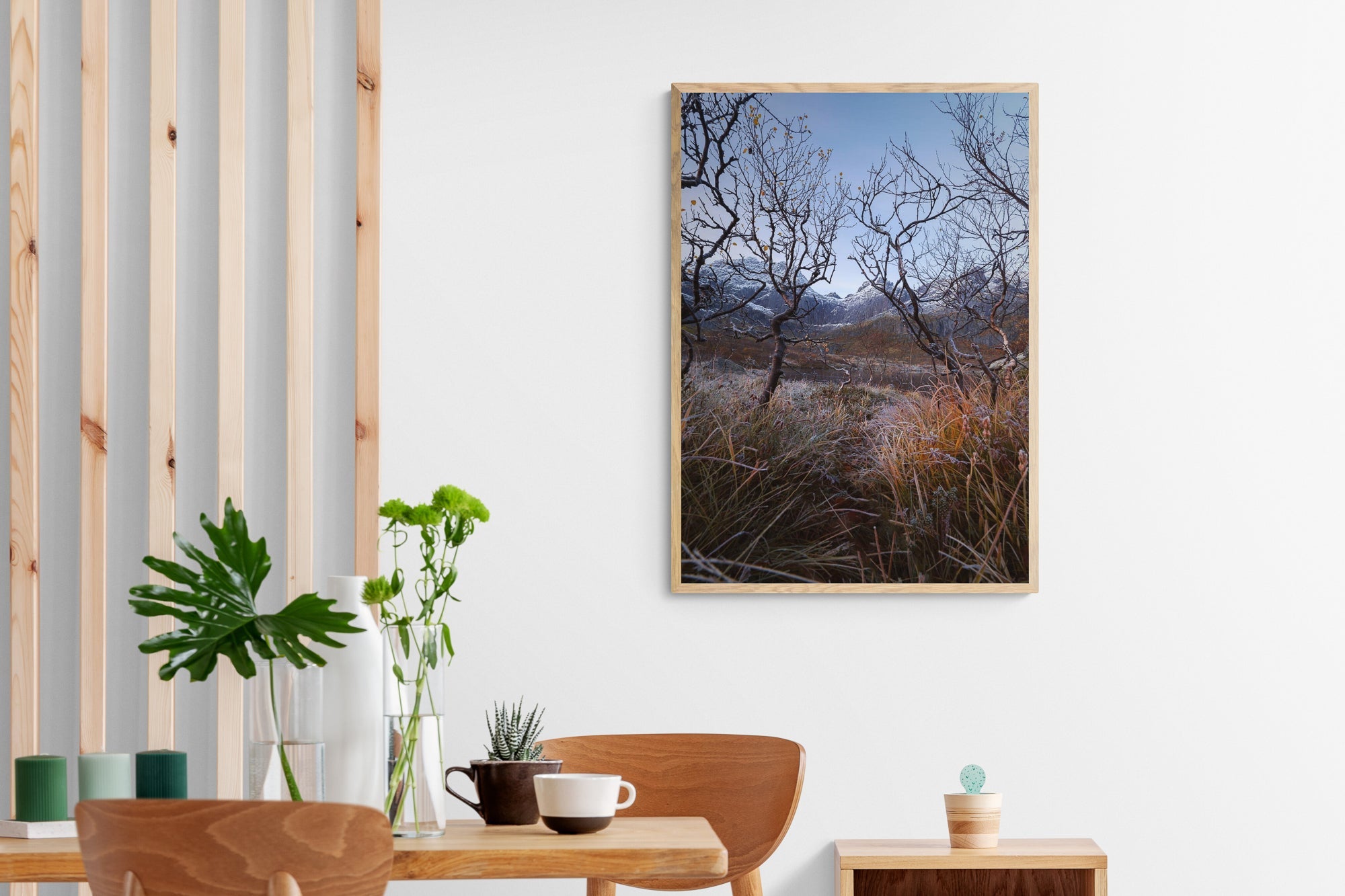 The Wall at the Road to Nusfjord, Lofoten, Norway Photo Artworks