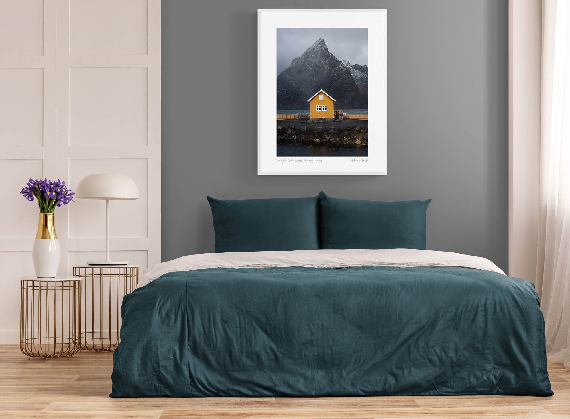 The Yellow Cabin of Lofoten, Sakrisoy, Norway Photo Artworks