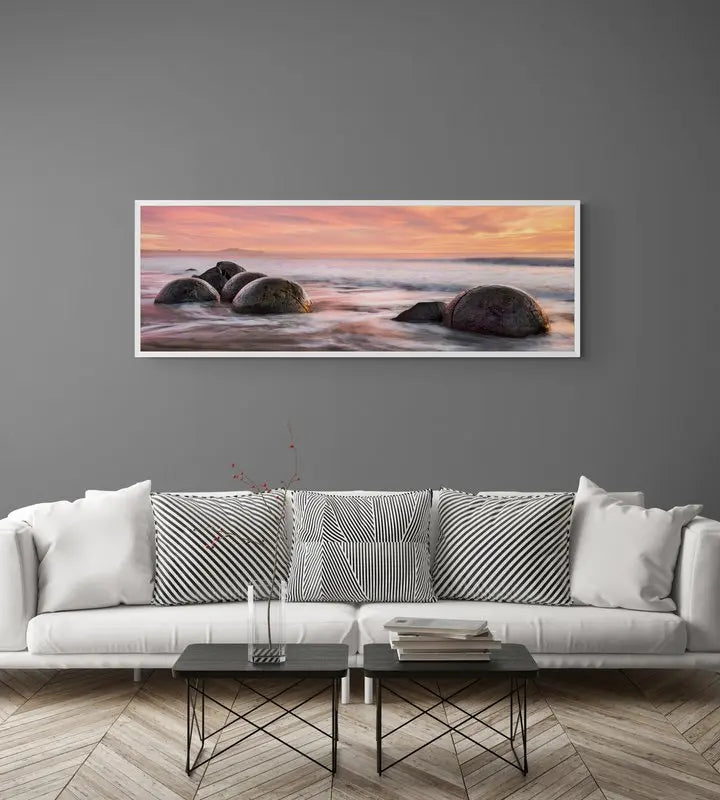 Moeraki Sunrise, Moeraki Beach, New Zealand Photo Artworks