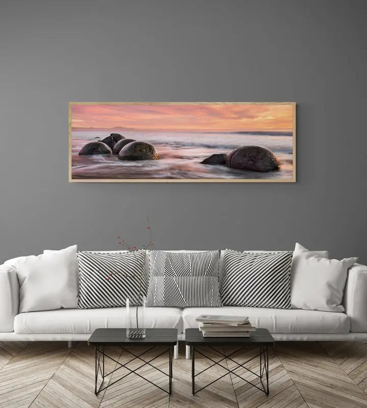 Moeraki Sunrise, Moeraki Beach, New Zealand Photo Artworks