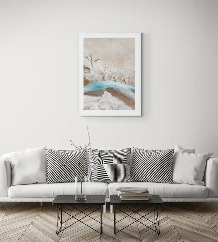 Icelandic Aerial Tapestry, Fjord di Papos, Iceland