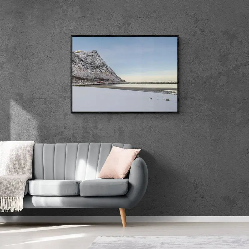 Snowclad Shores: The Arctic Beach of Senja, Norway