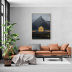 The Yellow Cabin of Lofoten, Sakrisoy, Norway Photo Artworks
