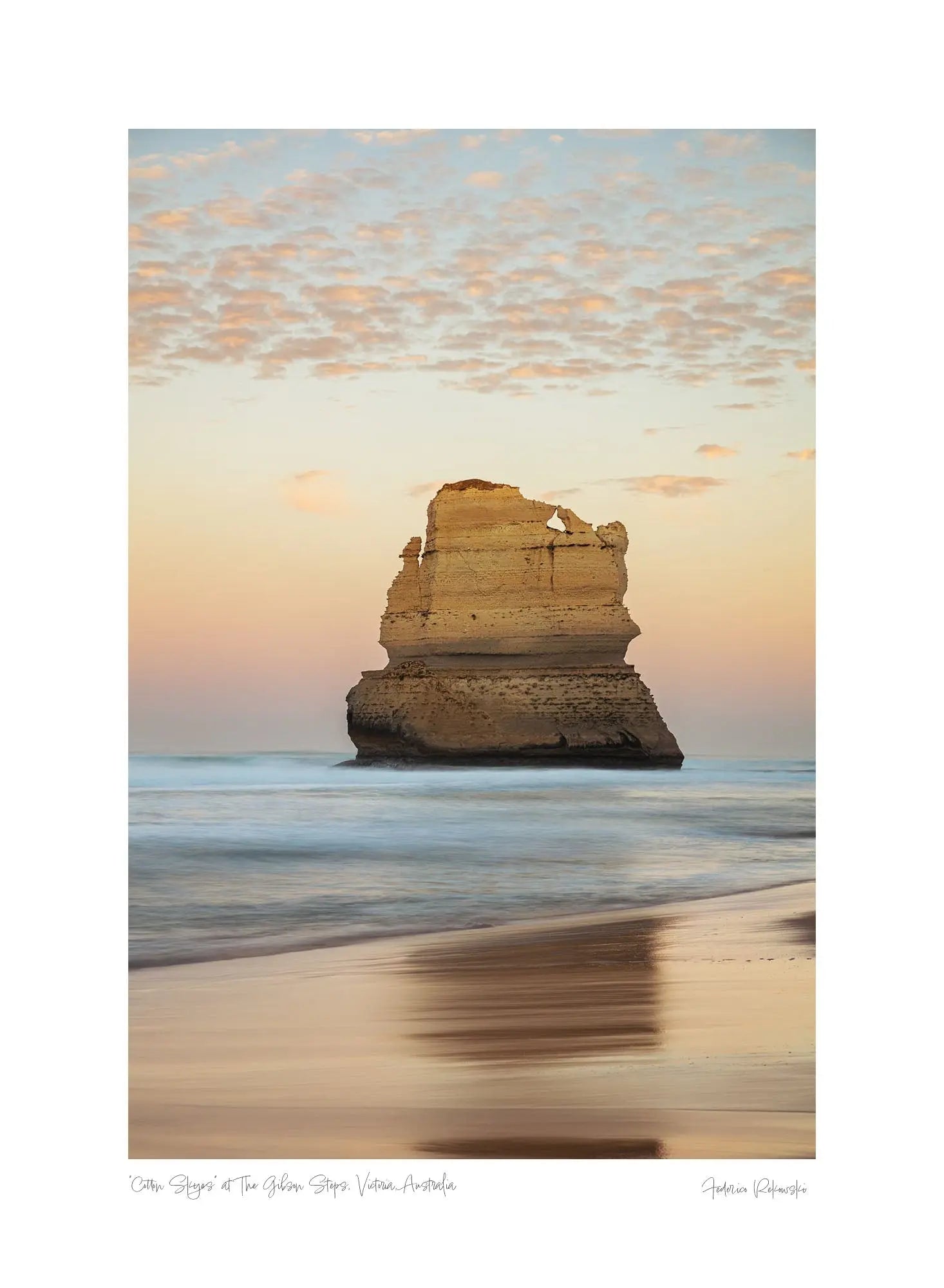 “Cotton Skyes” at The Gibson Steps, Victoria, Australia (Int)