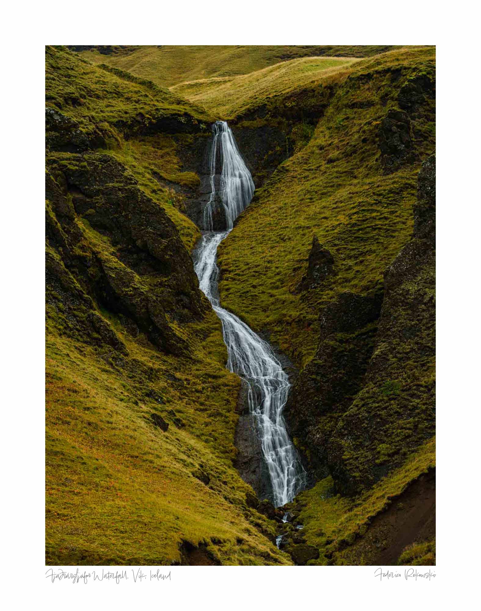 Fjaðrárgljúfur Waterfall, Vik, Iceland