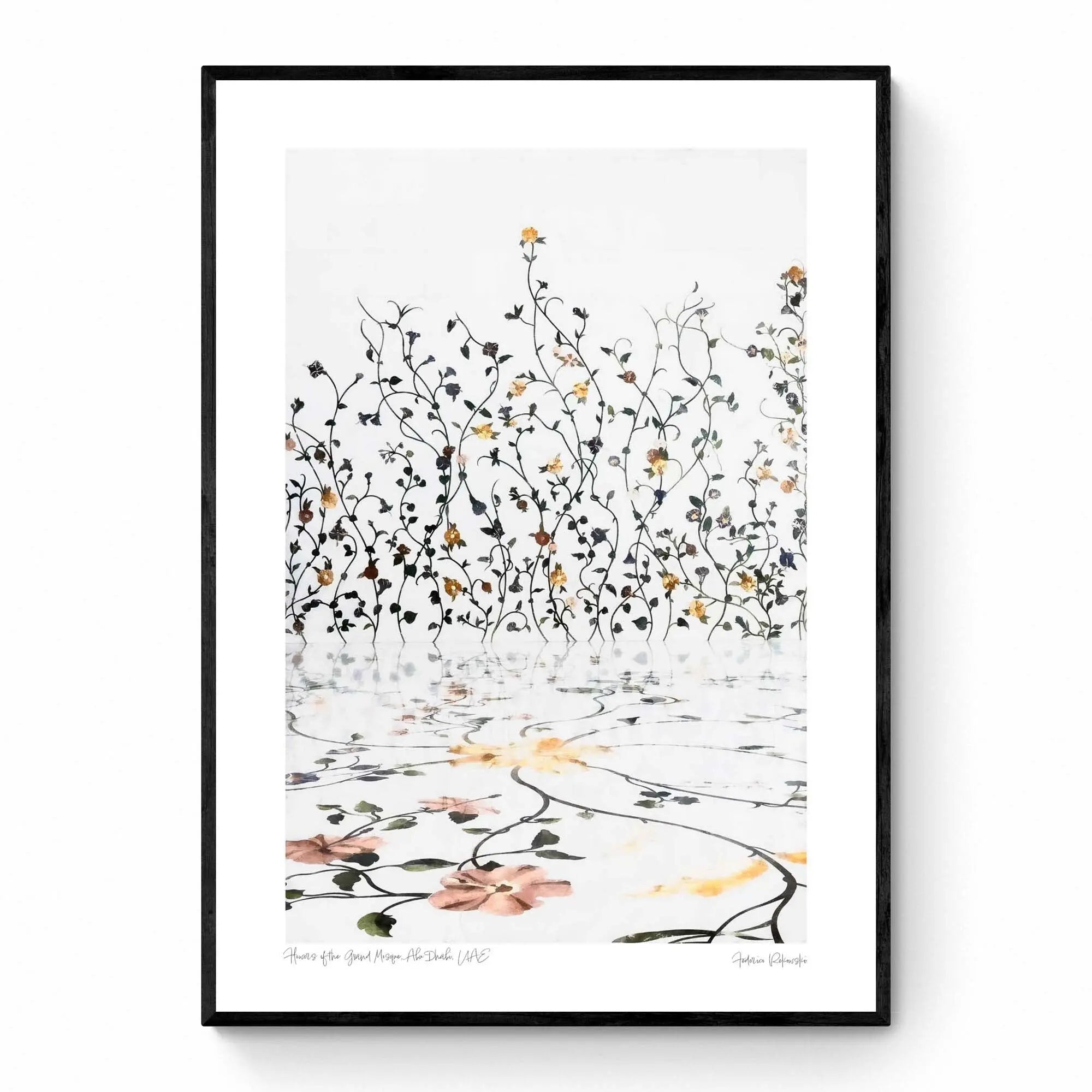 Flowers of the Grand Mosque, Abu Dhabi, UAE