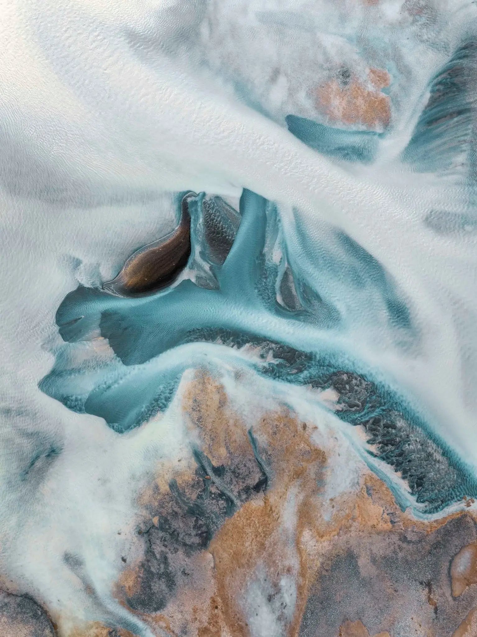 Frozen Mosaic of Flóahreppur, Iceland (Int)