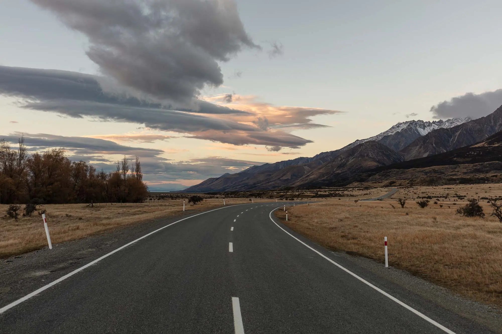 Road to Aoraki, South Island, New Zealand