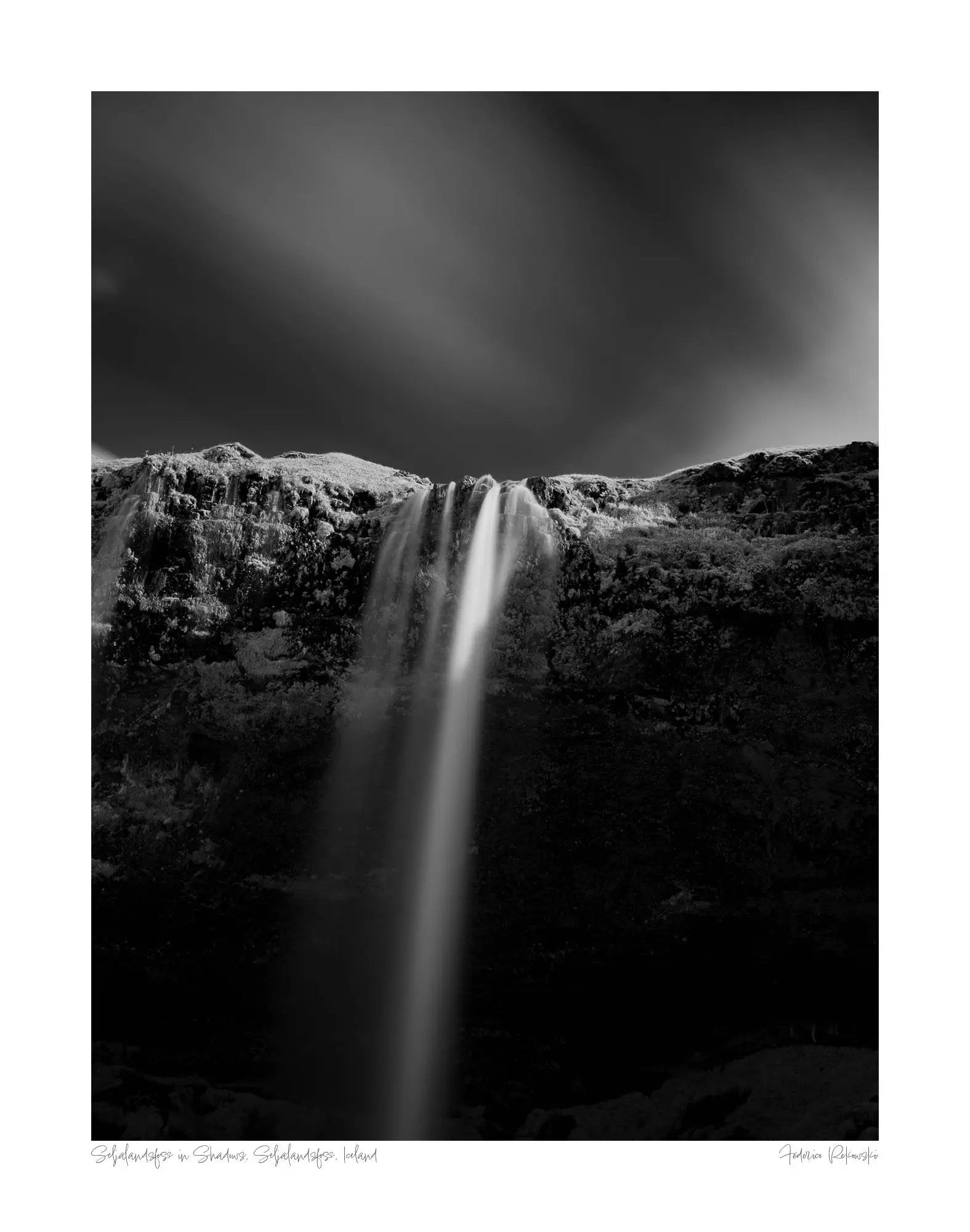 Seljalandsfoss in Shadows, Seljalandsfoss, Iceland (Int)