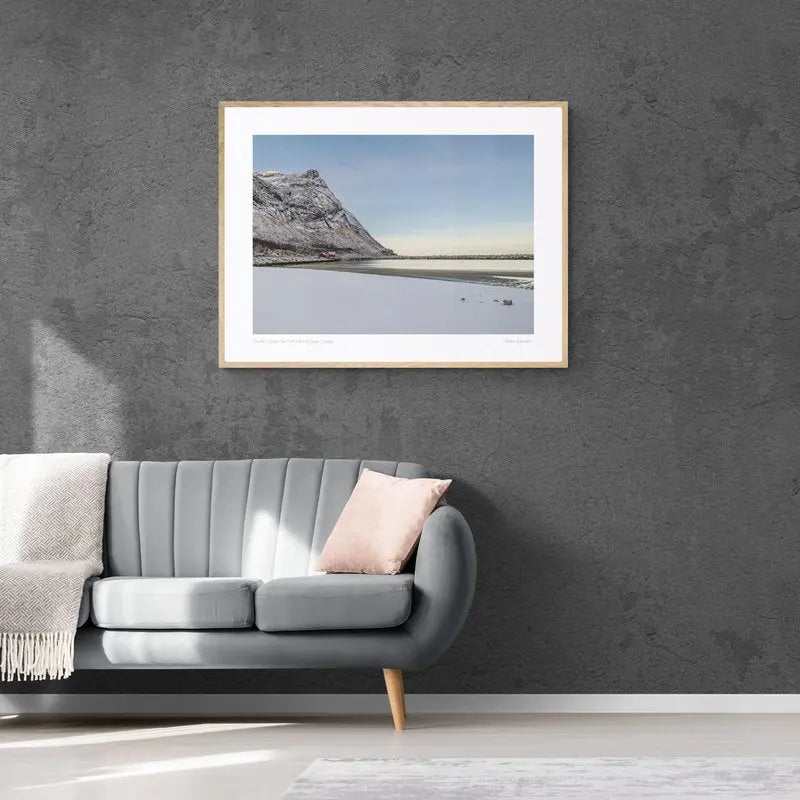 Snowclad Shores: The Arctic Beach of Senja, Norway (Int)