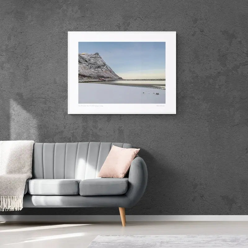 Snowclad Shores: The Arctic Beach of Senja, Norway (Int)