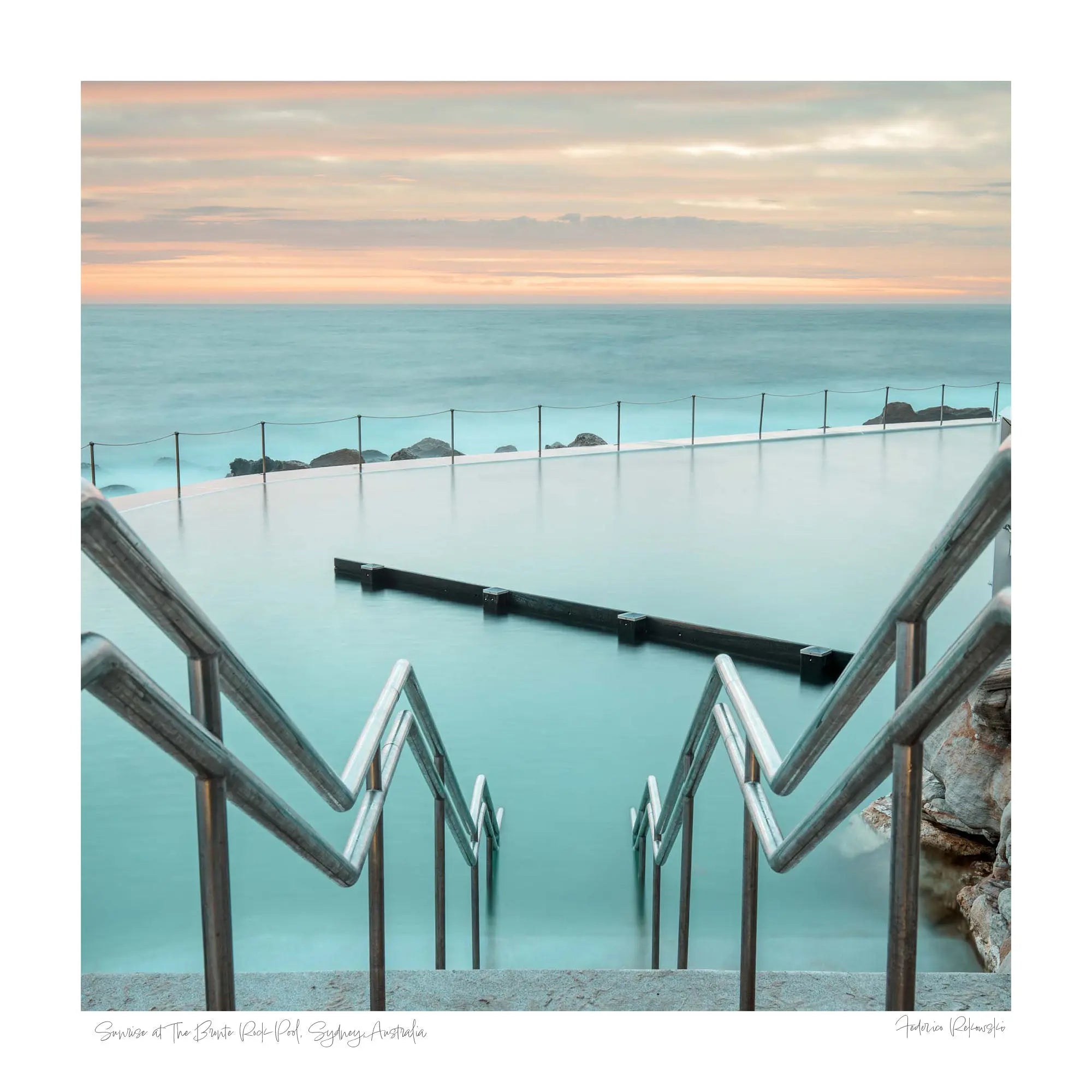 Sunrise at The Bronte Rock Pool, Sydney, Australia