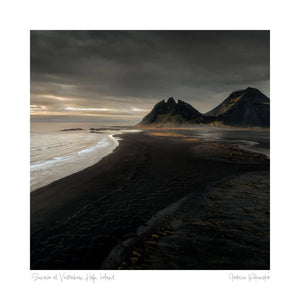 Sunrise at Vestrahorn, Hofn, Iceland