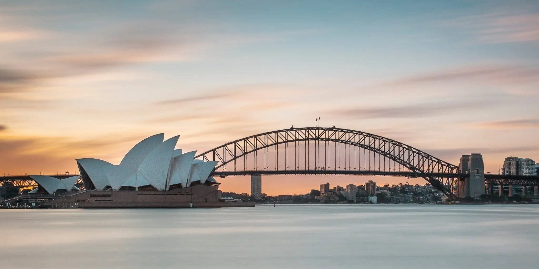 Sunset at Mrs. Macquarie's Chair, Sydney, Australia. (Int)