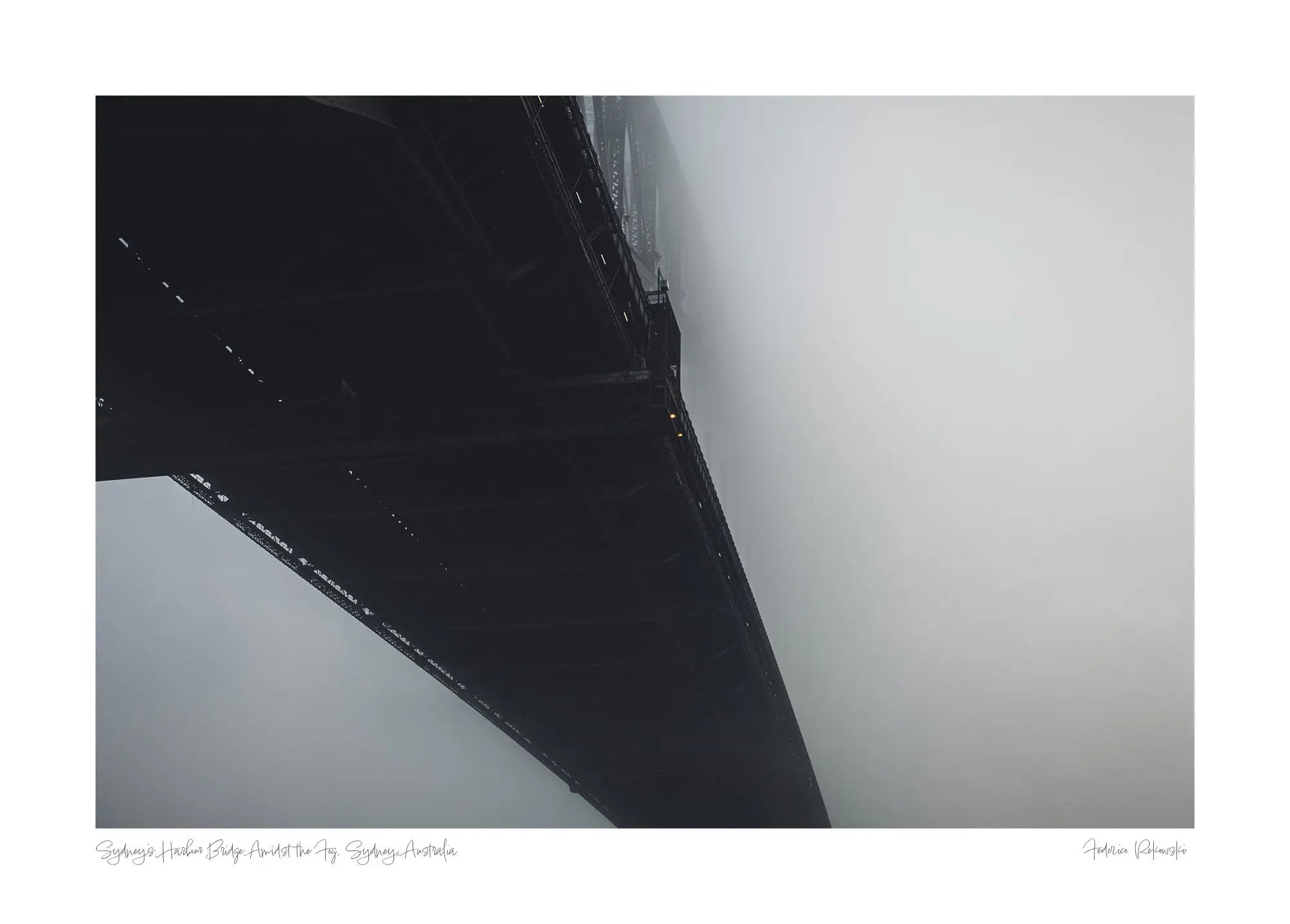 Sydney's Harbour Bridge Amidst the Fog, Sydney, Australia