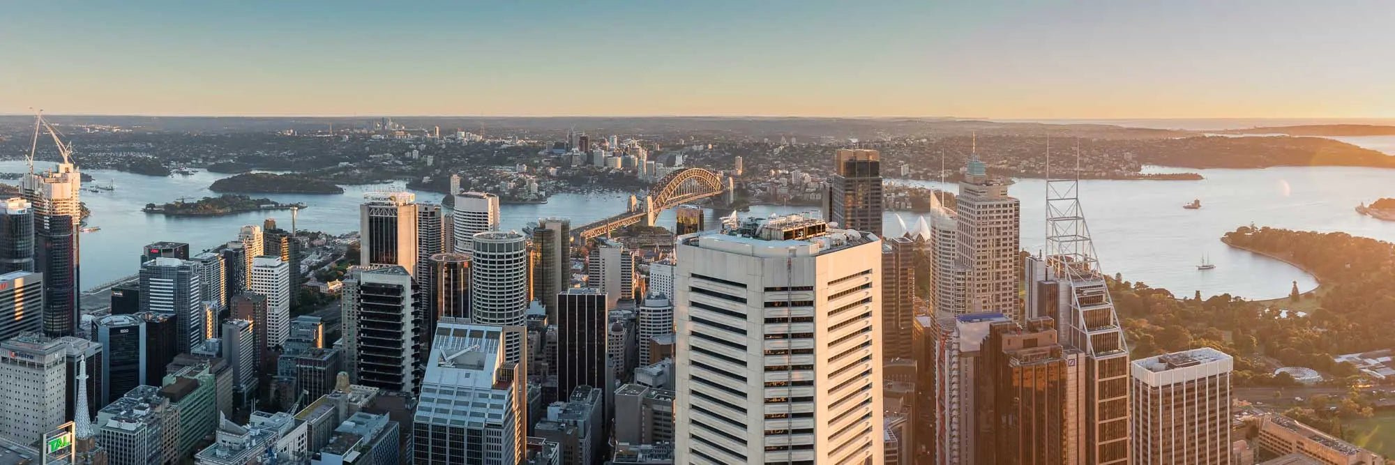 Sydney's Skyline at Sunrise, Sydney Harbour, Australia (Int)