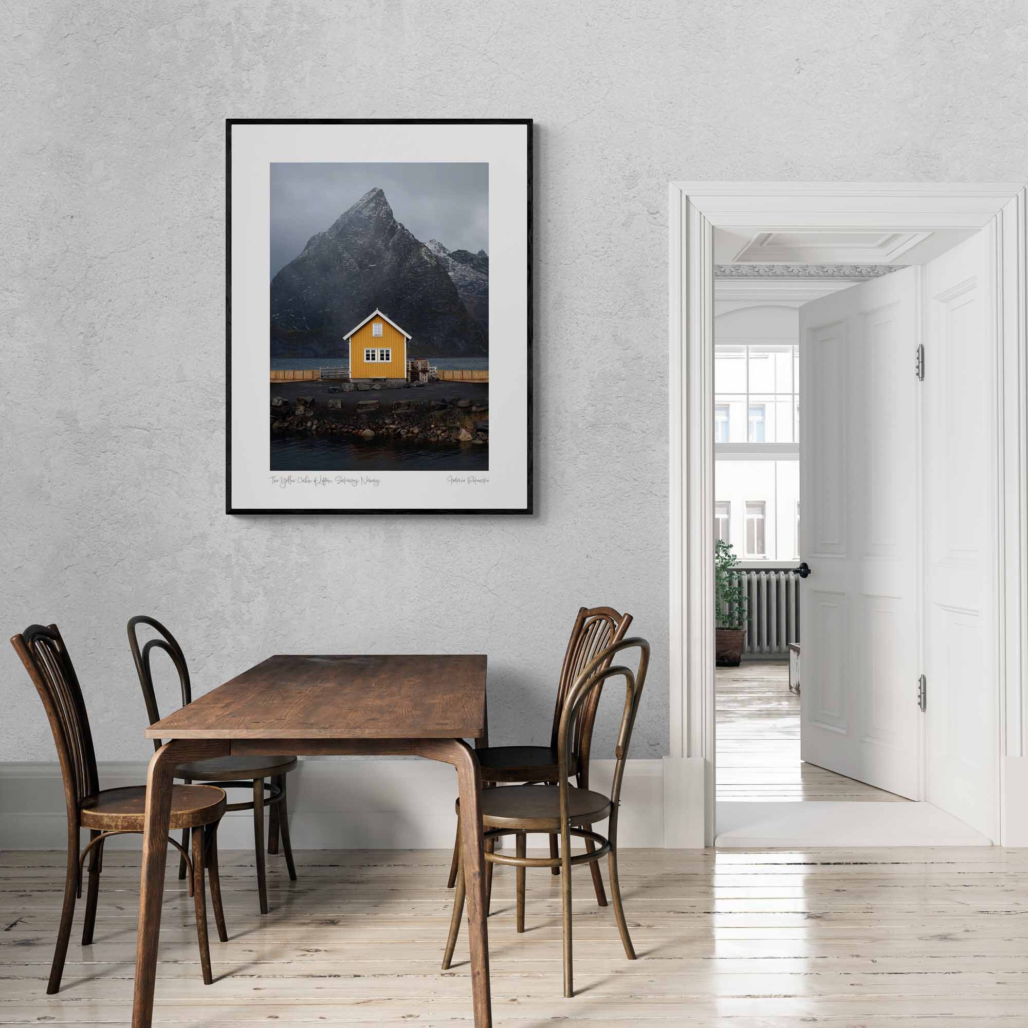 The Yellow Cabin of Lofoten, Sakrisoy, Norway (Int)