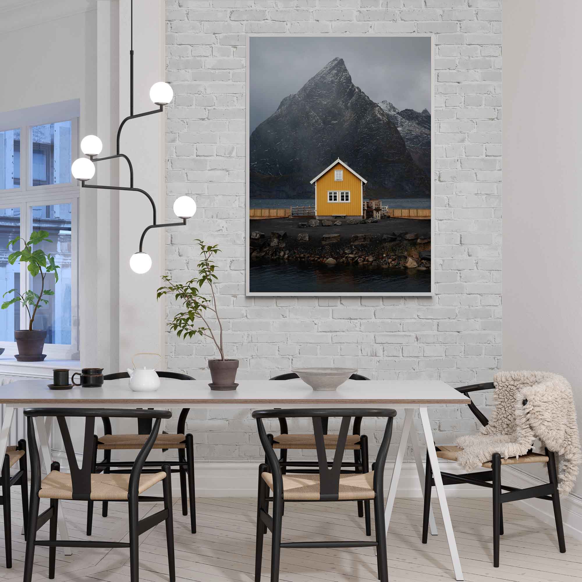 The Yellow Cabin of Lofoten, Sakrisoy, Norway (Int)
