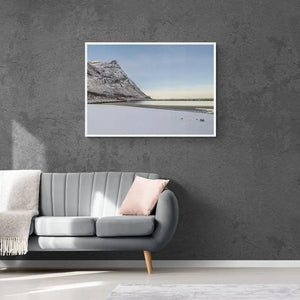 Snowclad Shores: The Arctic Beach of Senja, Norway