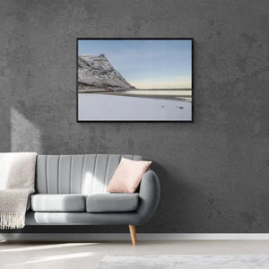 Snowclad Shores: The Arctic Beach of Senja, Norway