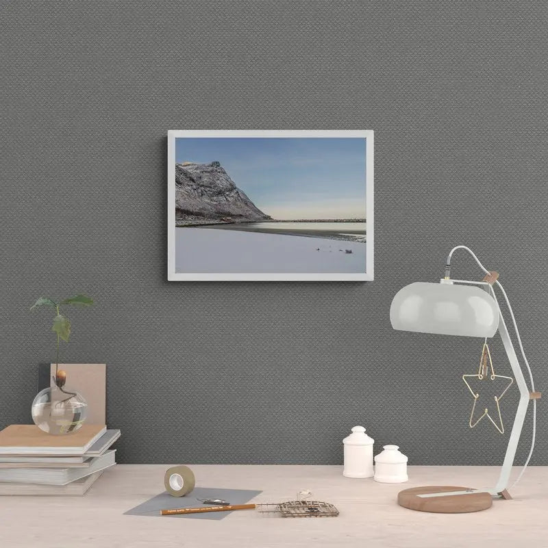 Snowclad Shores: The Arctic Beach of Senja, Norway