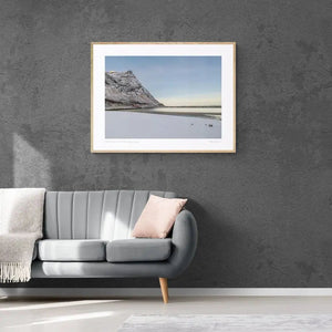 Snowclad Shores: The Arctic Beach of Senja, Norway