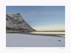 Snowclad Shores: The Arctic Beach of Senja, Norway