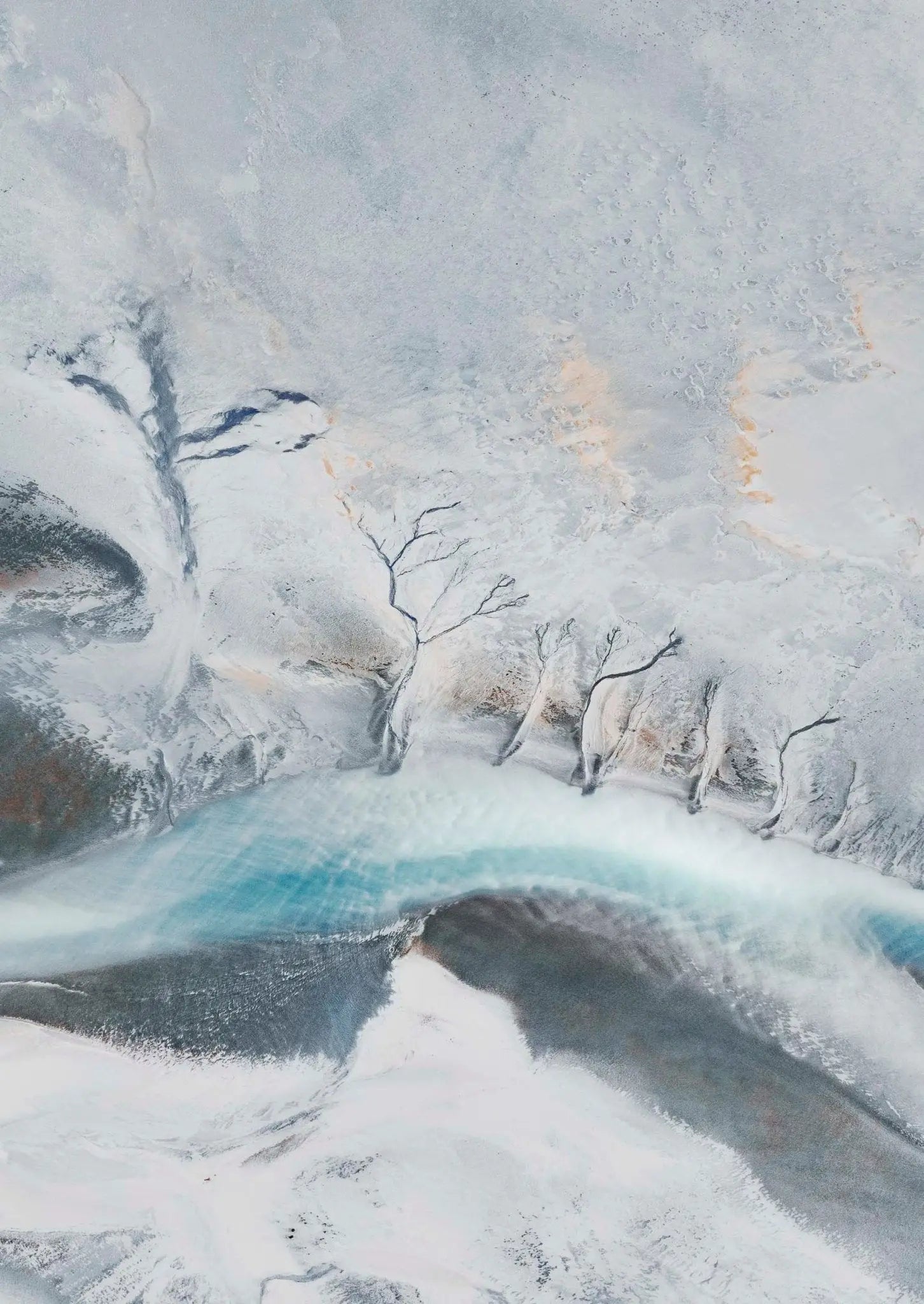 Winter's Embrace at Fjord di Papos, Iceland